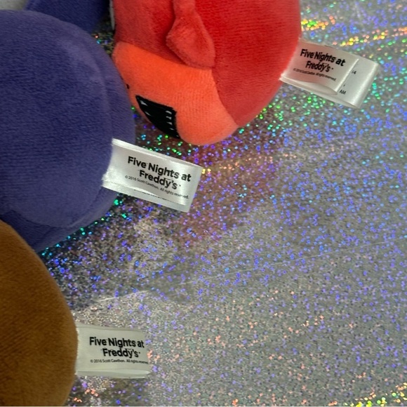 FIVE NIGHTS AT FREDDY'S Plush Lot of 3 Plush Heads 6 in Freddy Bonnie Foxie FNAF - Picture 8 of 11